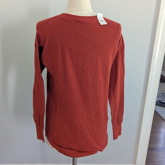NEW Women's Loft Burnt Orange Sweater XS Oversized - Picture 3 of 6